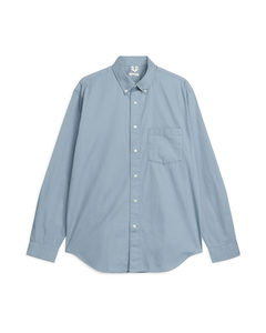 Cotton Twill Shirt Blue