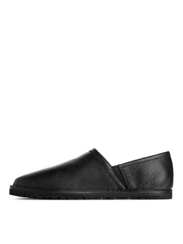 ARKET Slip-on Leather Shoes Black