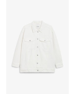 Oversized Denim Jacket White