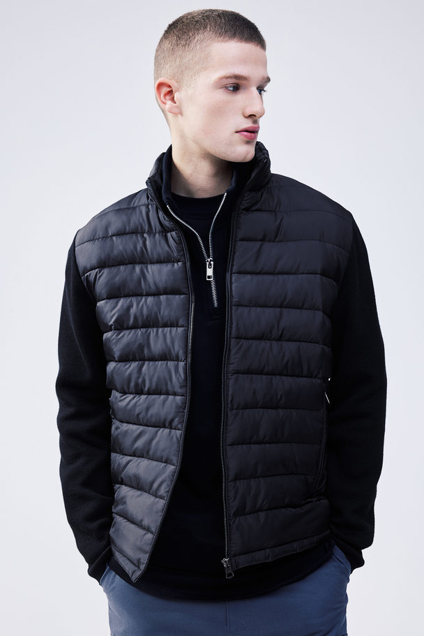 H&M Slim Fit Padded Jacket Black