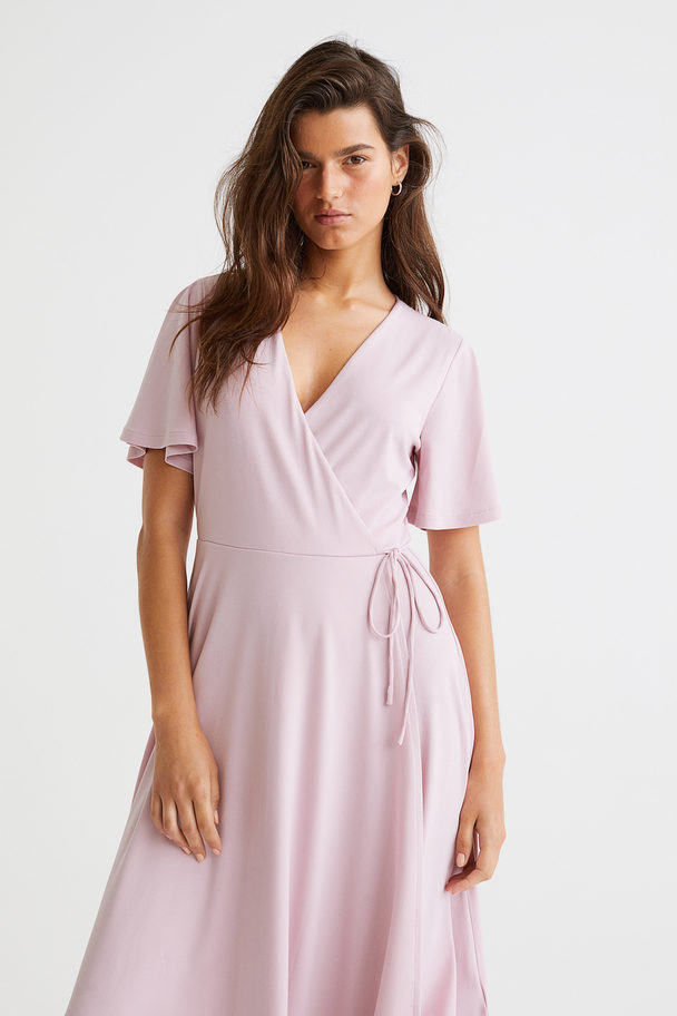 H&M Wrap Dress Light Pink