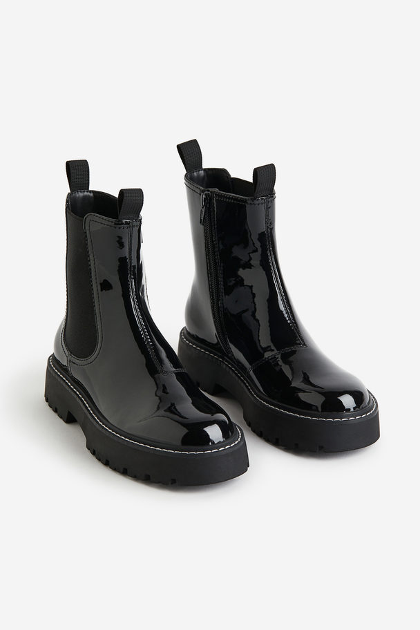 H&M Chunky Chelsea Boots Black