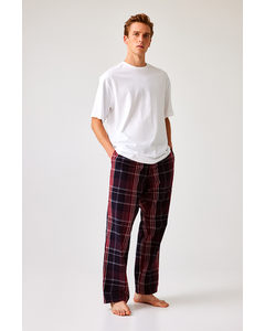 Pyjamabroek - Relaxed Fit Rood/geruit