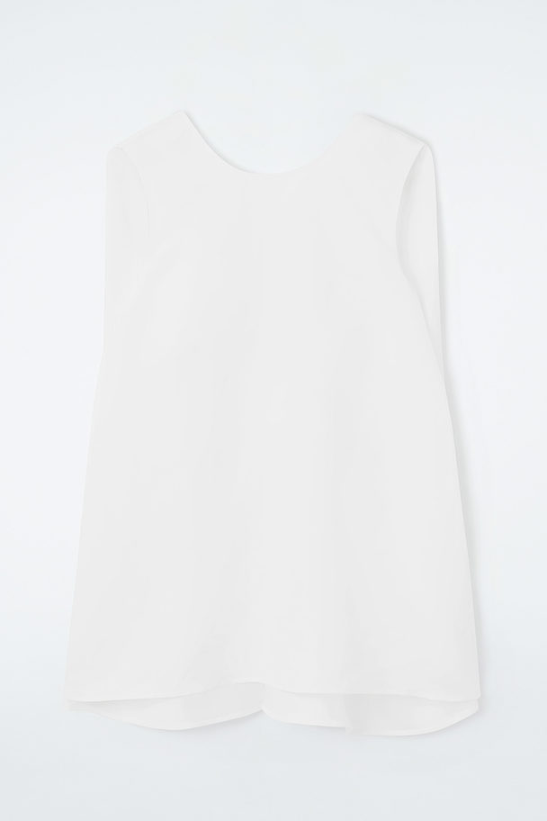 COS Twist-back Sleeveless Top White