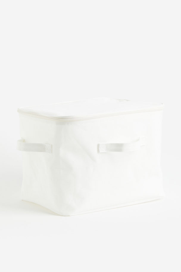 H&M HOME Lidded Storage Basket White