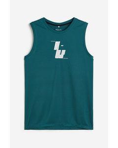 Drymove™ Running Vest Top Dark Turquoise/develop