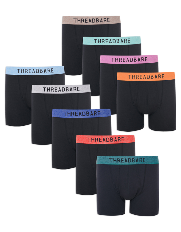 Threadbare Underwear A-Front Trunks Fit Weller 9PK Boxershorts