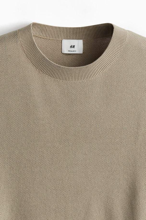 H&M Pikee-T-Shirt in Regular Fit Grün