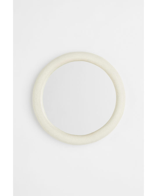 H&M HOME Papier-mâché-framed Mirror White
