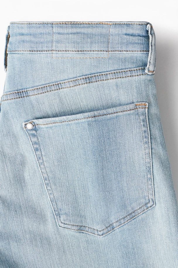 H&M Slim Denimshorts Helles Denimblau