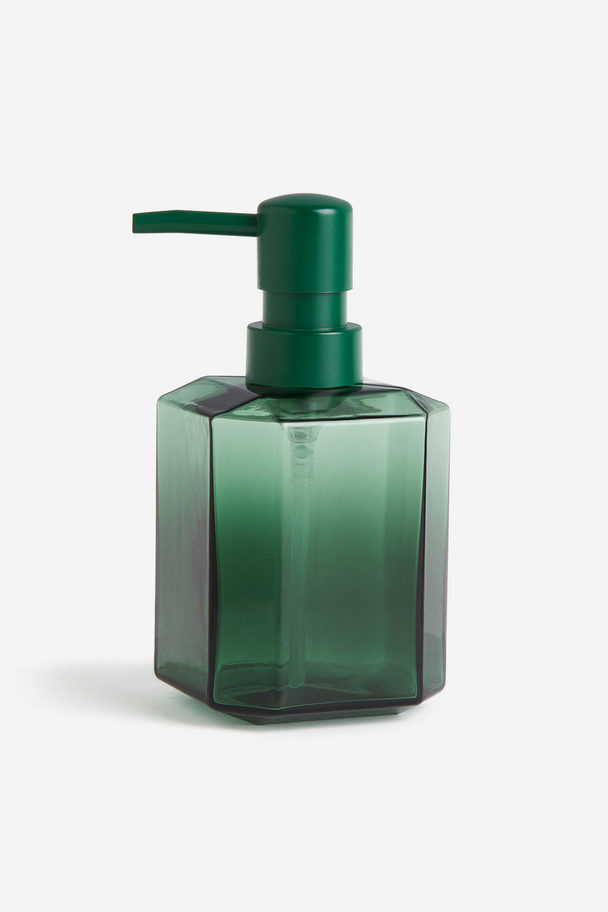 H&M HOME Glass Soap Dispenser Green