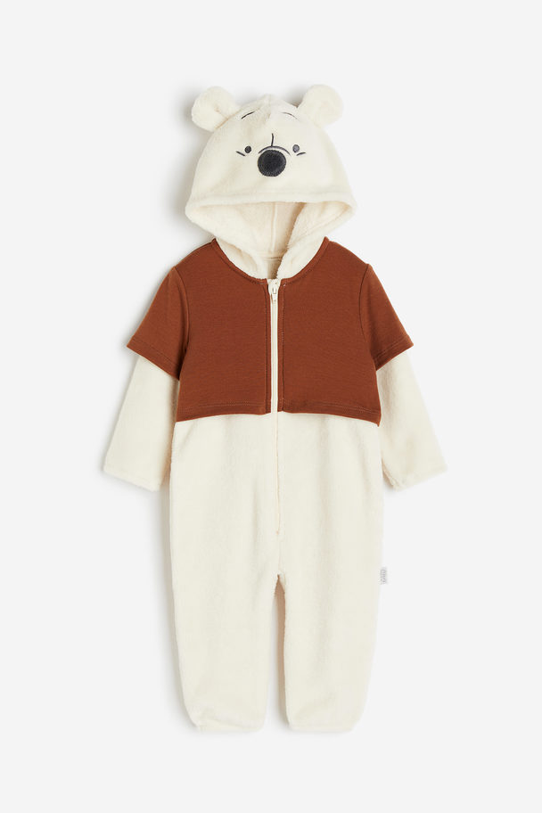 H&M All-in-one Suit White/winnie The Pooh