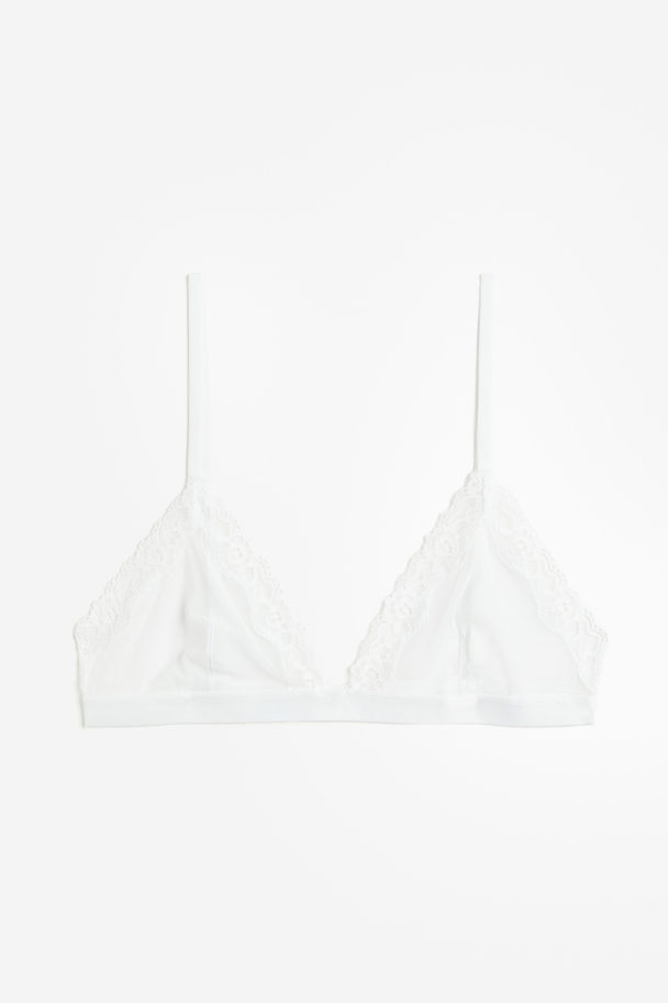 H&M Soft-bh Van Mesh Wit