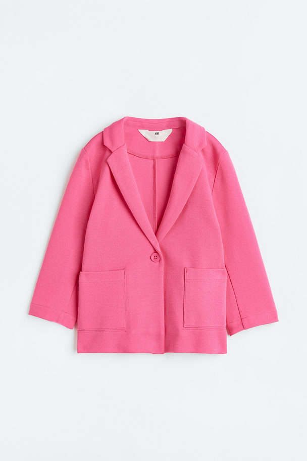 H&M Jersey Blazer Pink