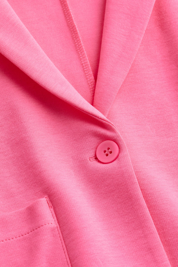 H&M Jersey Blazer Pink