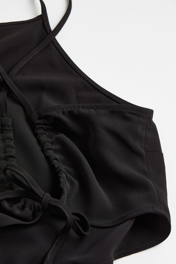 H&M Cut-out Jumpsuit Black