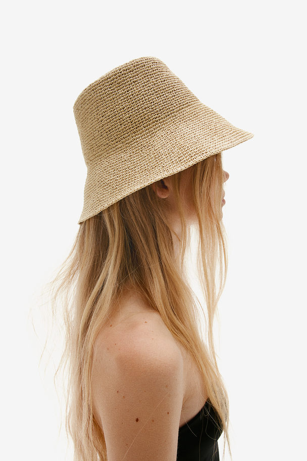 H&M Buckethat Van Stro Beige