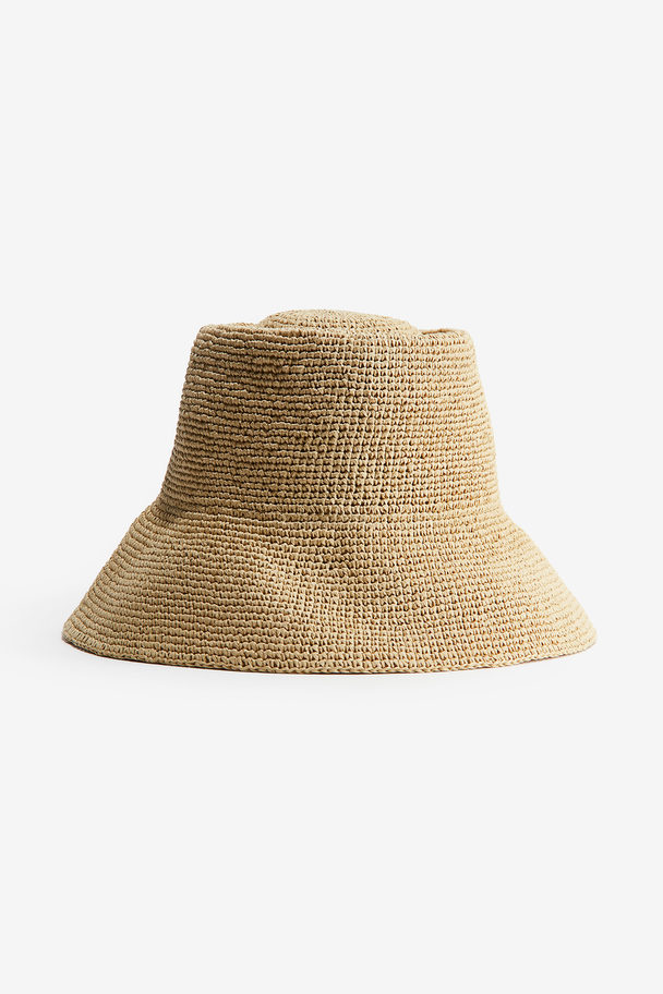 H&M Buckethat Van Stro Beige