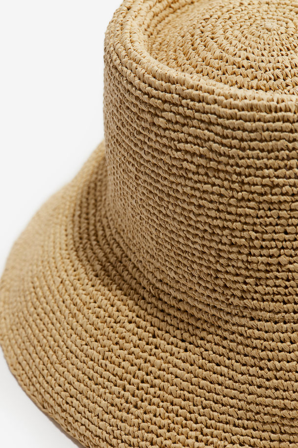 H&M Buckethat Van Stro Beige