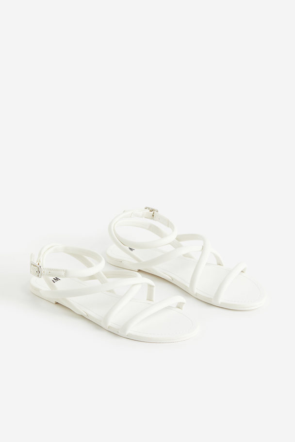 H&M Sandaler Med Remme Hvid