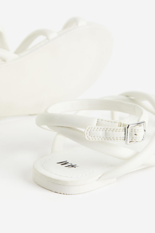 H&M Sandaletten Weiß