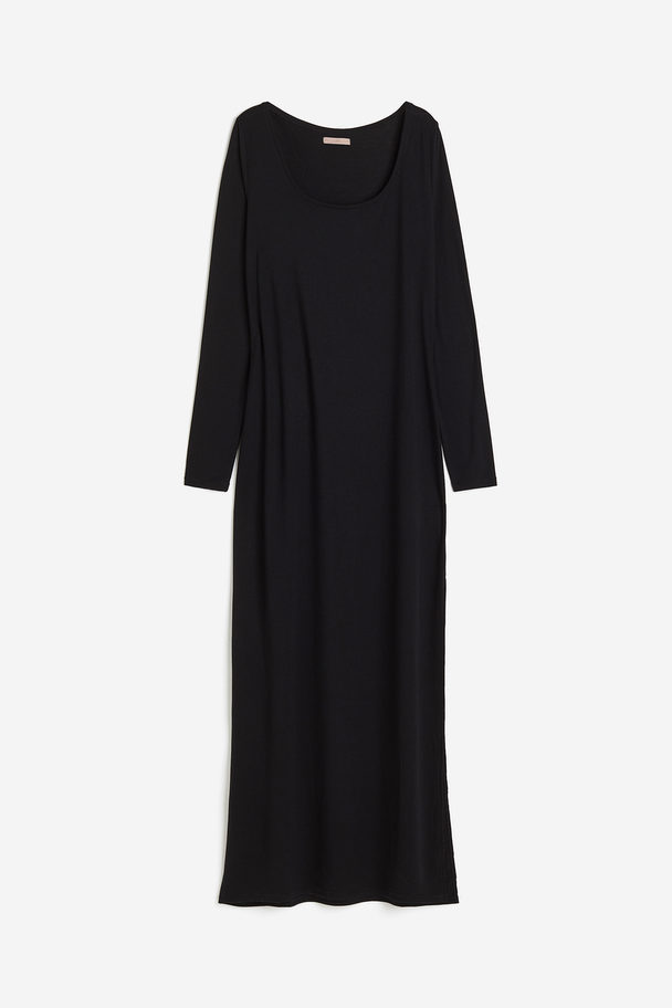 H&M Viscose-blend Dress Black
