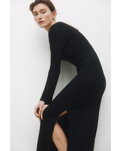 Viscose-blend Dress Black