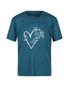Regatta Childrens/kids Findley Keep Going Heart Marl T-shirt