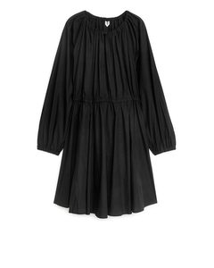 Lyocell A-line Dress Black