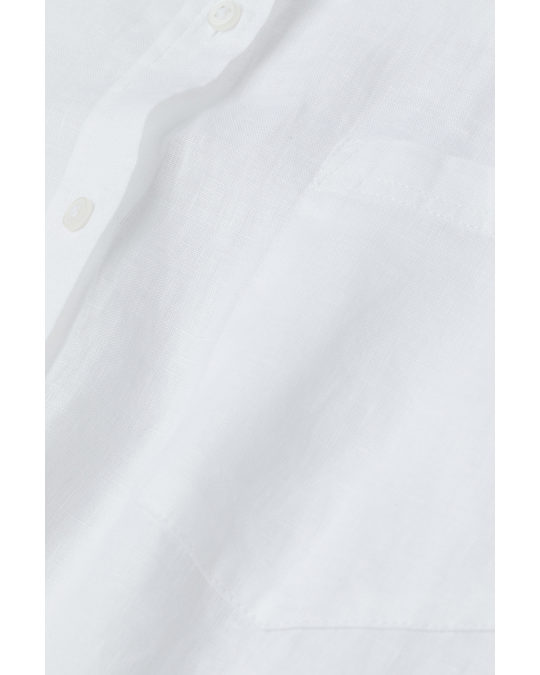 H&M Linen Shirt White
