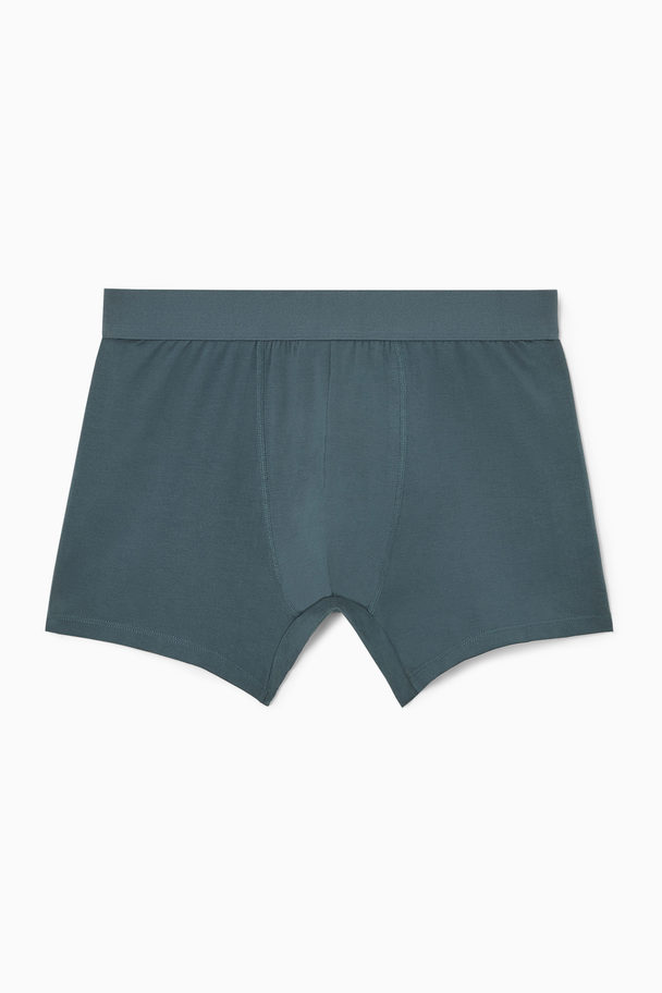 COS Long Boxer Briefs Dark Turquoise