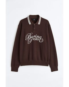 Poloshirt Regular Fit Brun/boring Pals