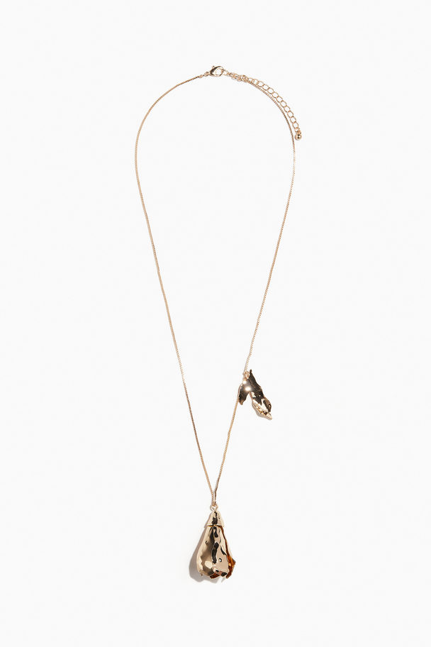 H&M Long Pendant Necklace Gold-coloured