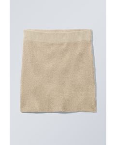 Issa Knit Skirt Oatmeal