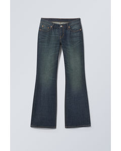 Nova Lavtaljede Bootcut-jeans I Slimfit Swamp Blue