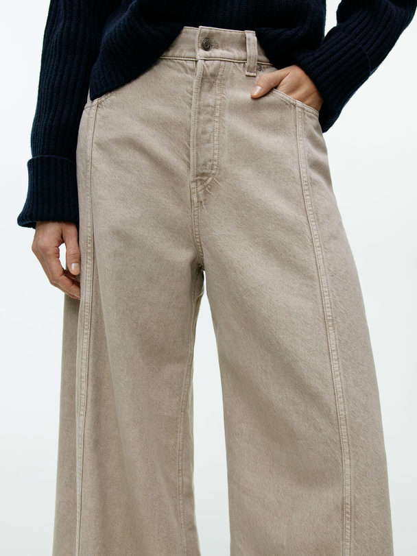 ARKET AURORA High Wide Jeans Taupe