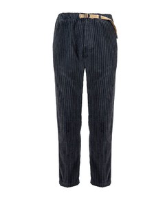 White Sand Anthracite Grey Ribbed Trousers