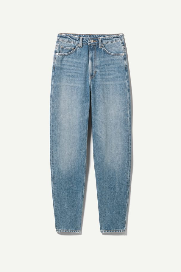 Weekday Lash Extra High Mom Jeans Winter Blue