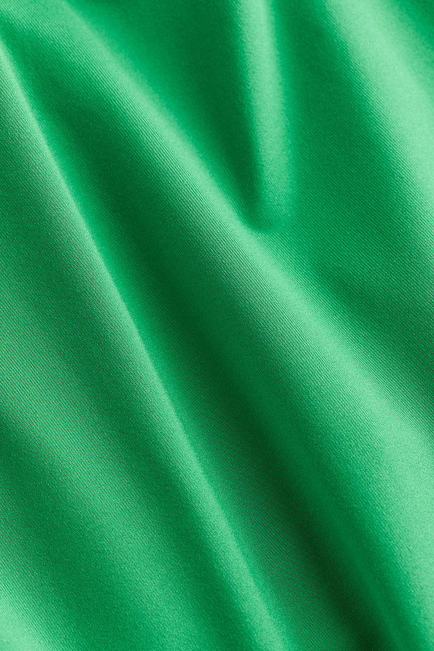 H&M Shirt mit eckigem Ausschnitt Grün