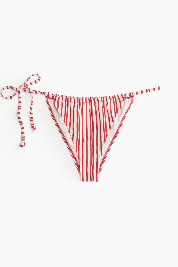 H&M Tanga-bikinitrusser Rød/stribet