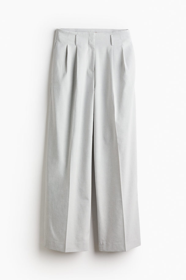 H&M Tailored Trousers Light Grey