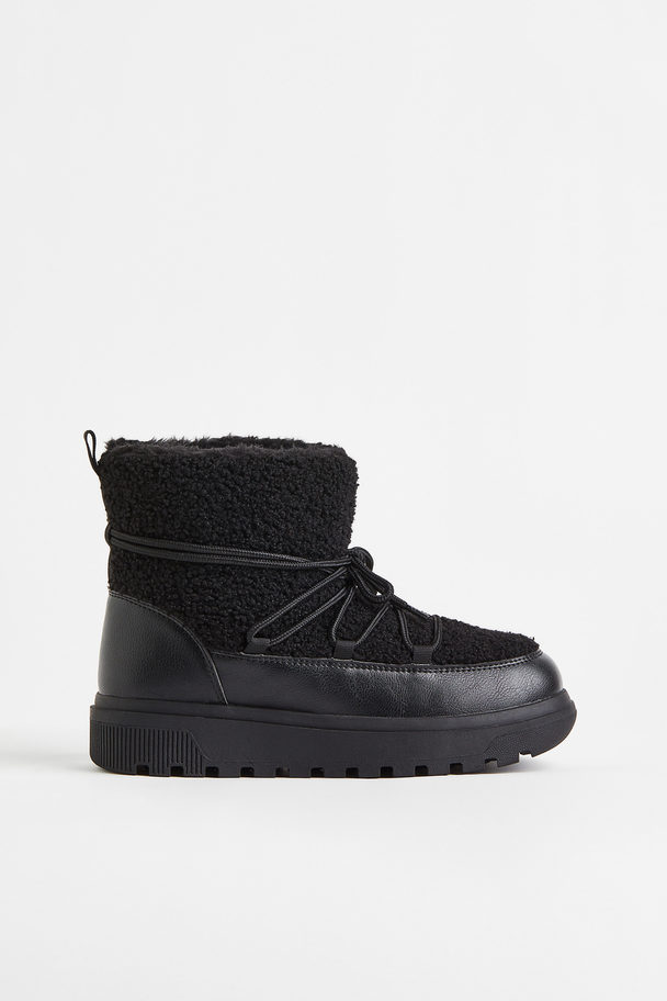 H&M Warm-lined Padded Boots Black