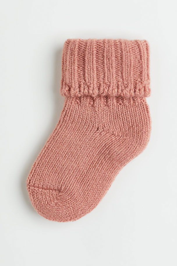 H&M Socken aus Wollmischung Rosa