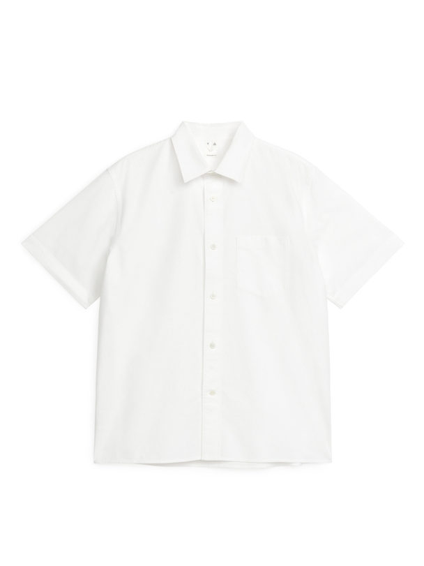 ARKET Leichtes Oxford-Hemd Weiß