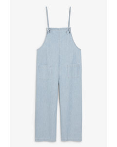 Cotton Dungarees Country Blue Stripes