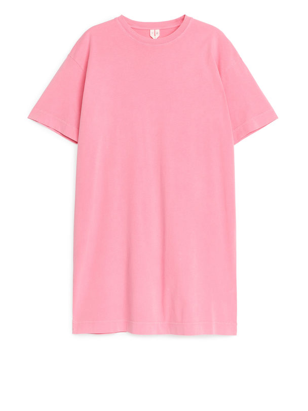 ARKET Oversized T-skjortekjole Rosa/plaggfarge