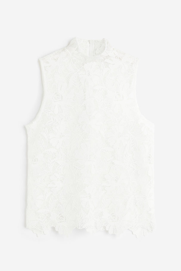 H&M Lace Top White