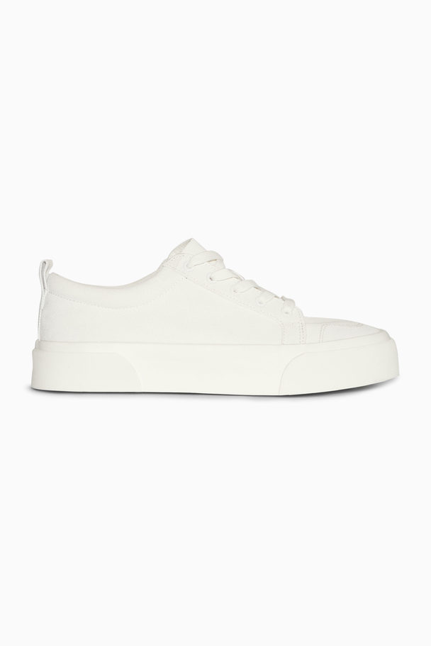 COS Chunky Canvas Trainers White