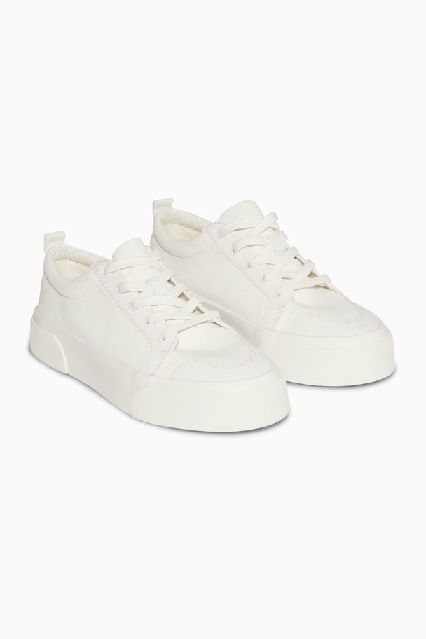 COS Chunky Canvas Trainers White
