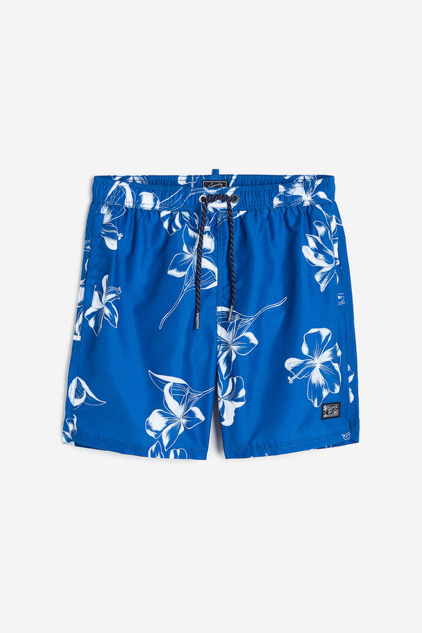 Superdry Vintage Hawaiian Swimshort Mono Hibiscus Cobalt